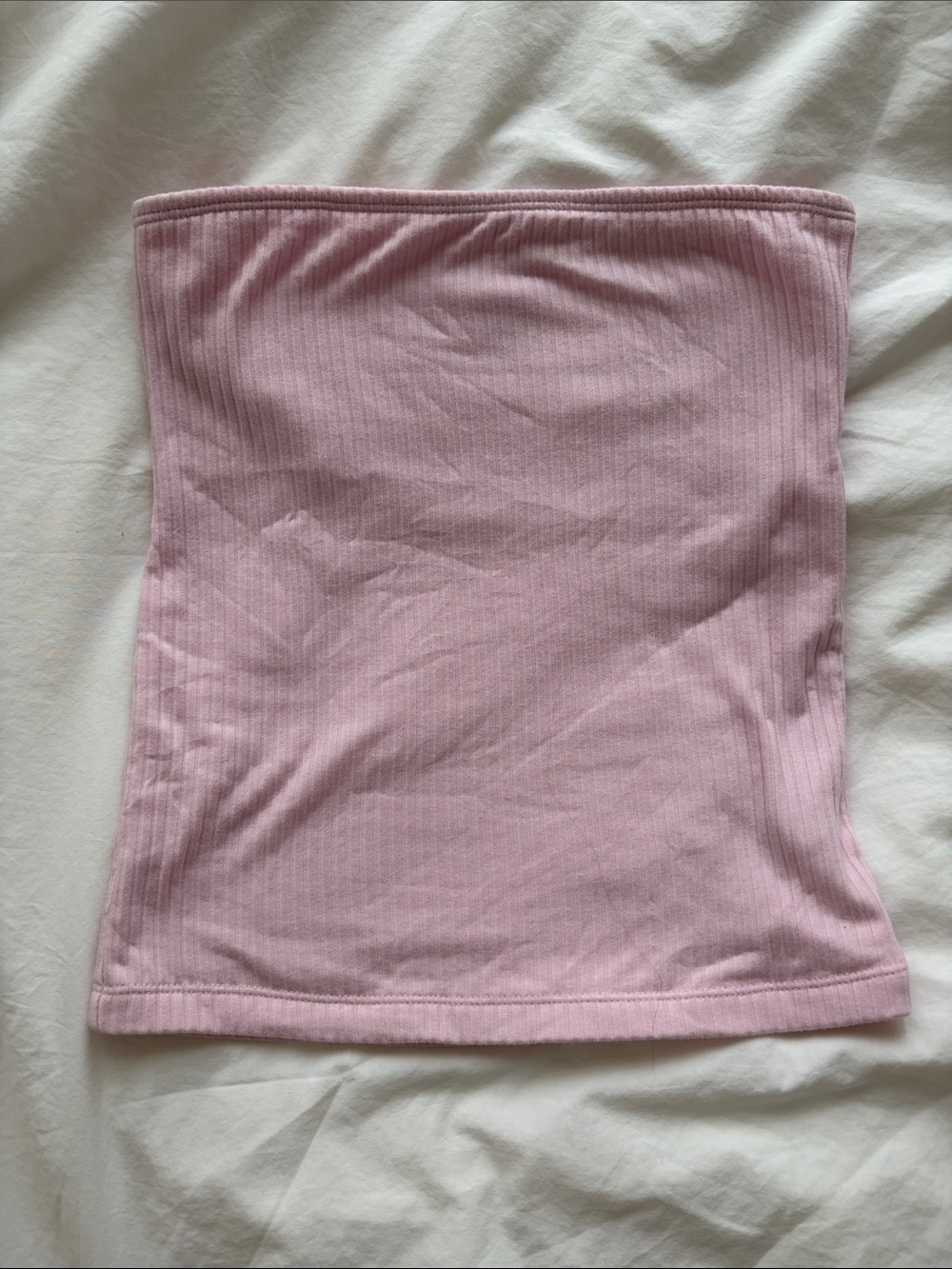 Old Navy Pink Ribbed Tube Top - Picture 1 of 4